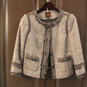 Limited black and white blazer